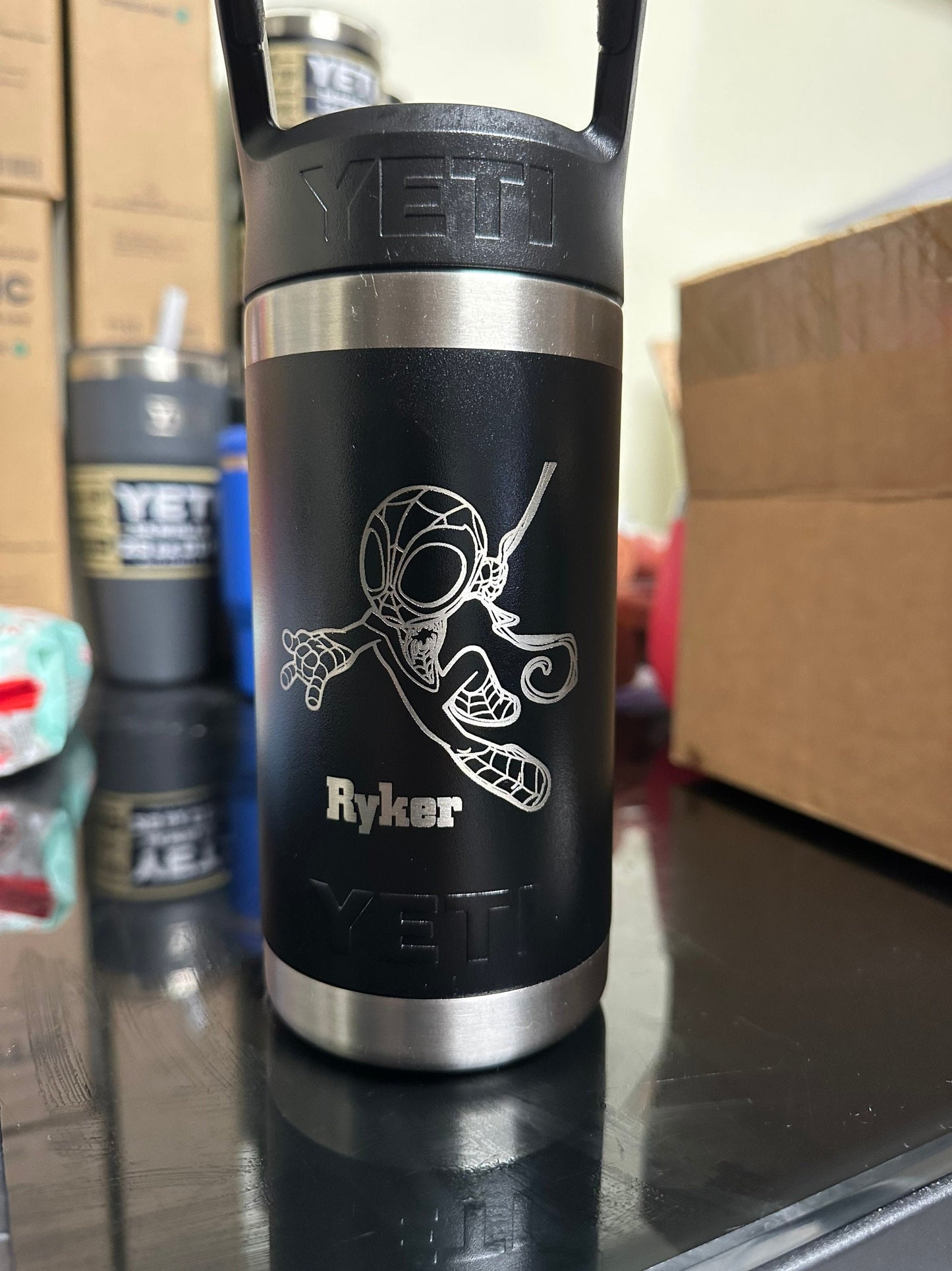 Yeti Rambler Jr Kids Bottle 12oz Engraved Personalized Customer